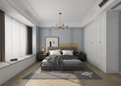 现代卧室3D模型下载